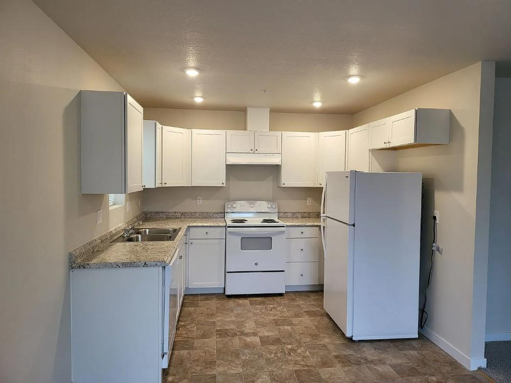 Kitchen in a Longview fourplex unit